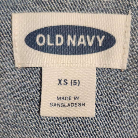 KIDS SIZE XS(5) OLD NAVY DENIM JACKET - Picture 3 of 4